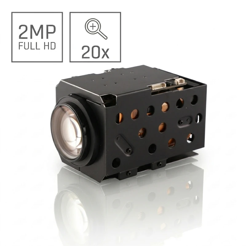 20x 2MP Black Light Full Color Network Camera Module