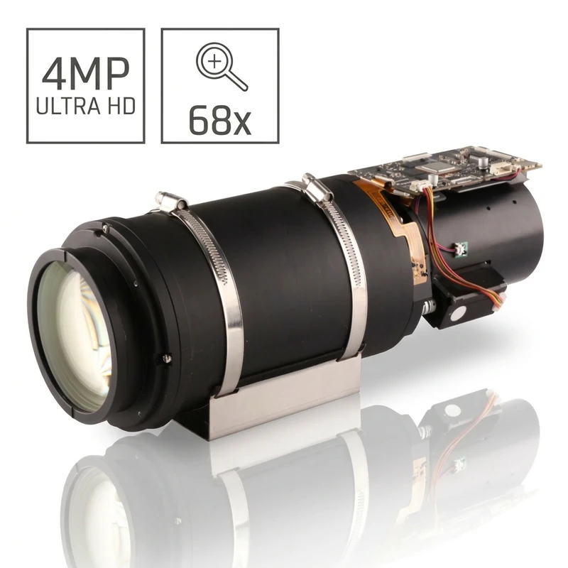 68x 4MP Black Light Full Color Network Camera Module