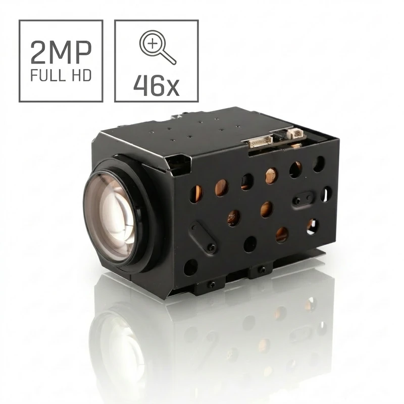 2MP 46x Long Range Optical Zoom Camera Module 7-322mm
