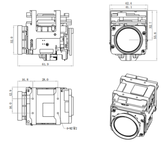 8MP 10X NDAA Compliant Network Zoom Camera Module
