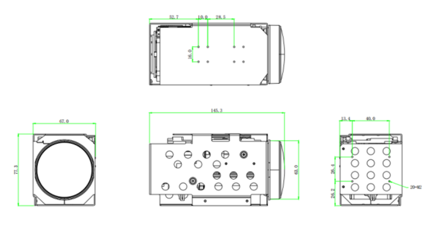 40X 4K 8MP Starlight Network Camera Module